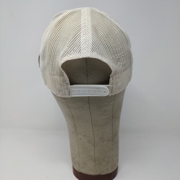 BEC Snapback Meshback Hat Embroidered Logo American Flag Blue White - Picture 8 of 11